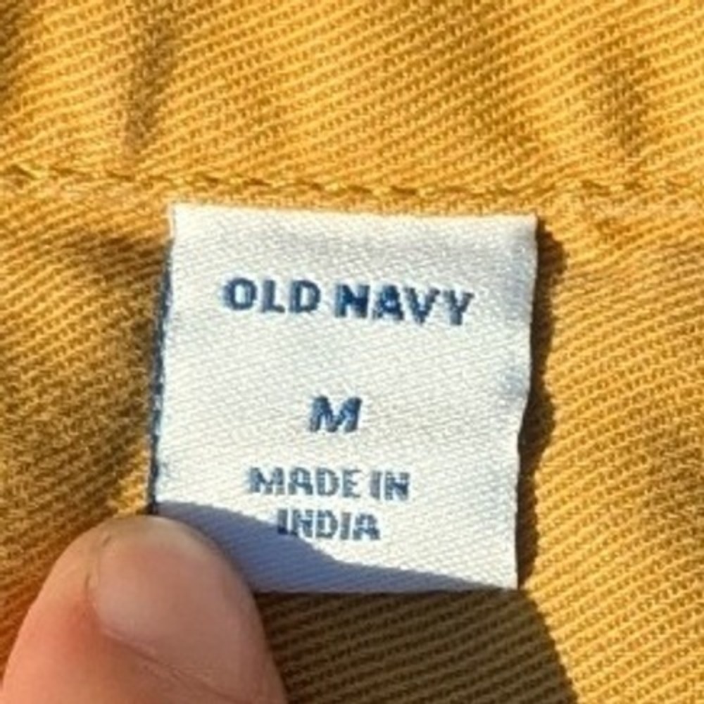 Old Navy Mustard Yellow Short-Sleeve Utility Romper - Picture 2 of 8